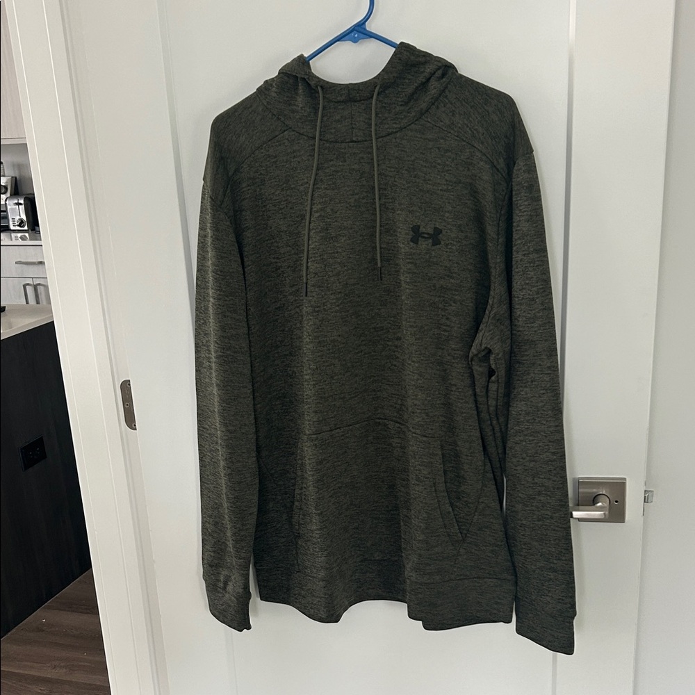 Under Armour Men's Dark Olive Green Hooded Pullover XL